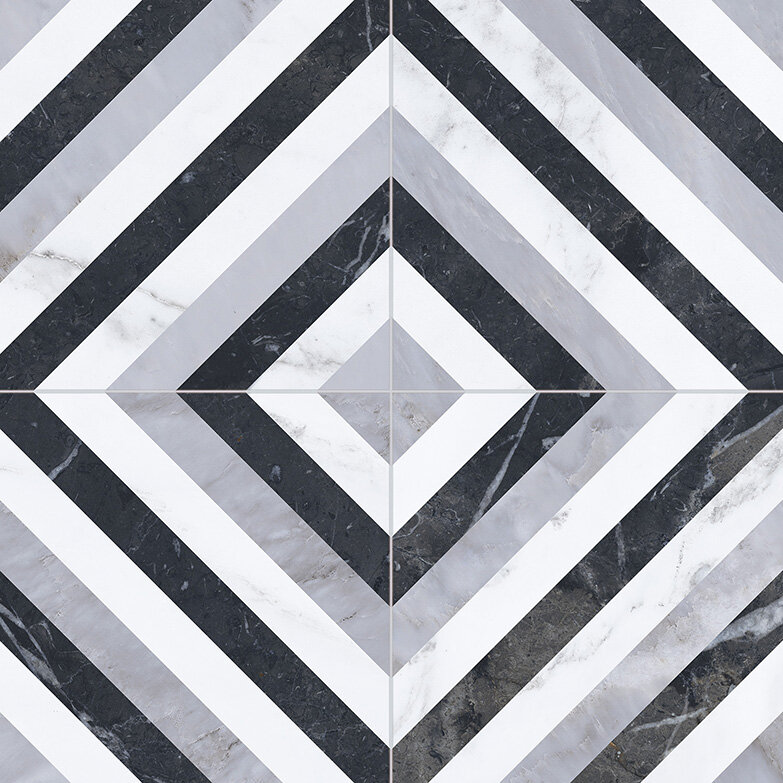 Obklad / Dlažba Velvet-Geo Diamond 33,15x33,15 cm
