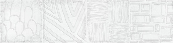 Decor Alchimia White 7,5x30 cm