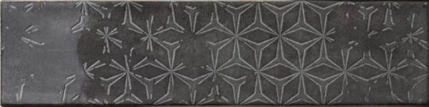Decor Omnia Antracite 7,5x30 cm