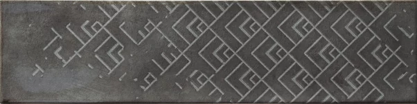 Decor Omnia Antracite 7,5x30 cm