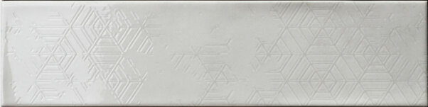 Decor Omnia White 7,5x30 cm