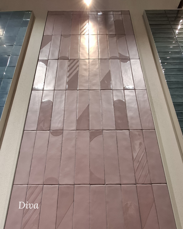 Diva Burdeaux Mate 6x25 cm