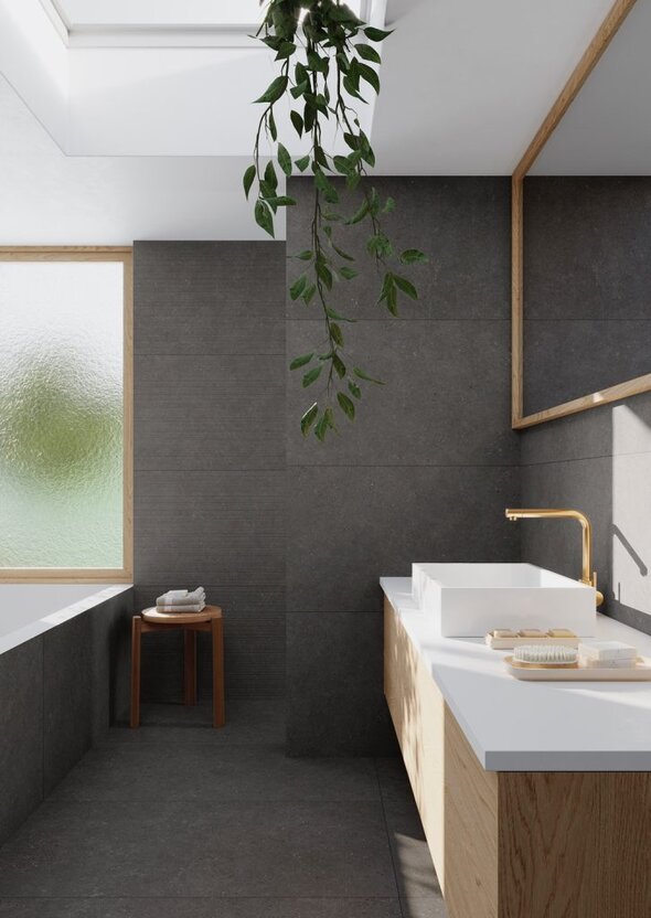 Dlažba Moonstone Dark protišmyková 60x120 cm