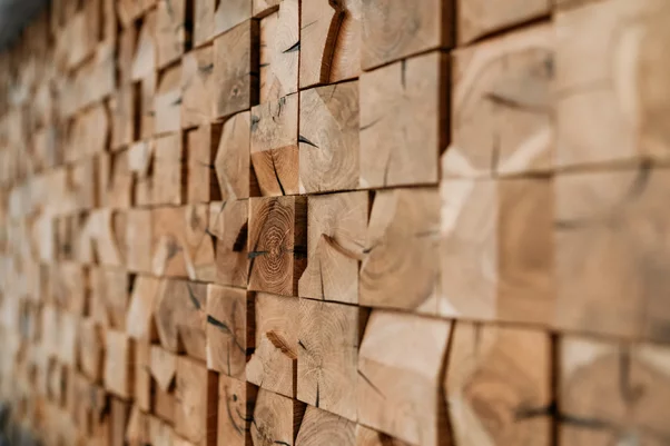 Drevená mozaika Wood Cubes 32x32