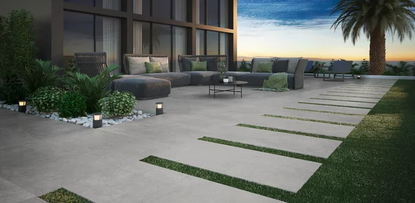 Gravel Grey 90x90x0,9 cm