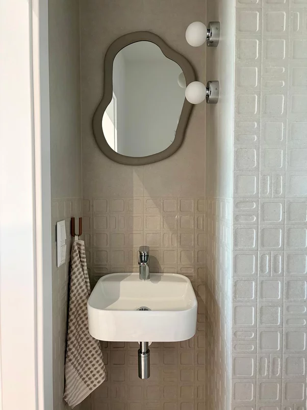 Gravel Square White 40x120x1,08cm