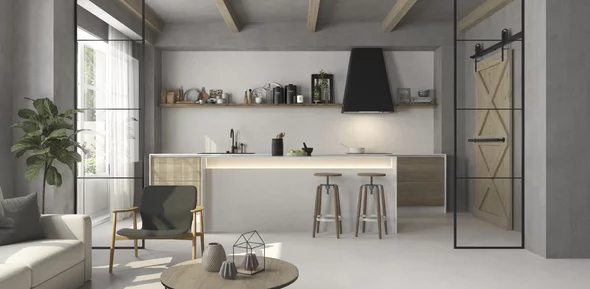 Gravel White 60×60x0,9 cm