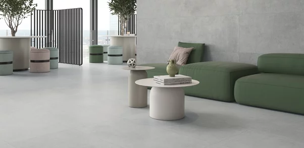 Gravel White 90x90x0,9 cm