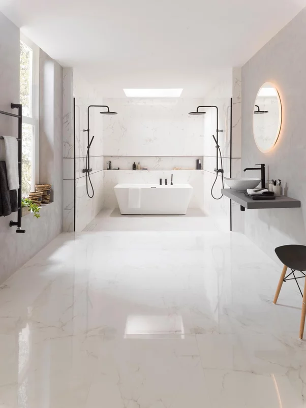 Marmol Carrara Blanco 45x120 cm