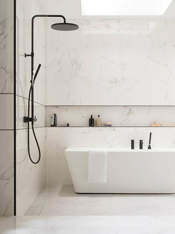 Marmol Carrara Blanco 45x120 cm