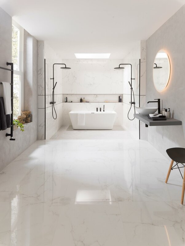 Marmol Carrara Blanco 45x120 cm