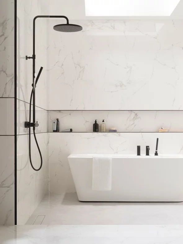 Marmol Carrara Blanco 45x120 cm