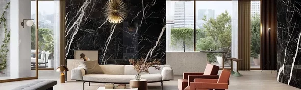 Marquina Black Polished 120×250×0,6 cm