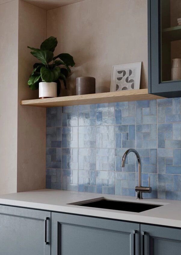 Obklad Deco Artis Blue 16,5x16,5 cm