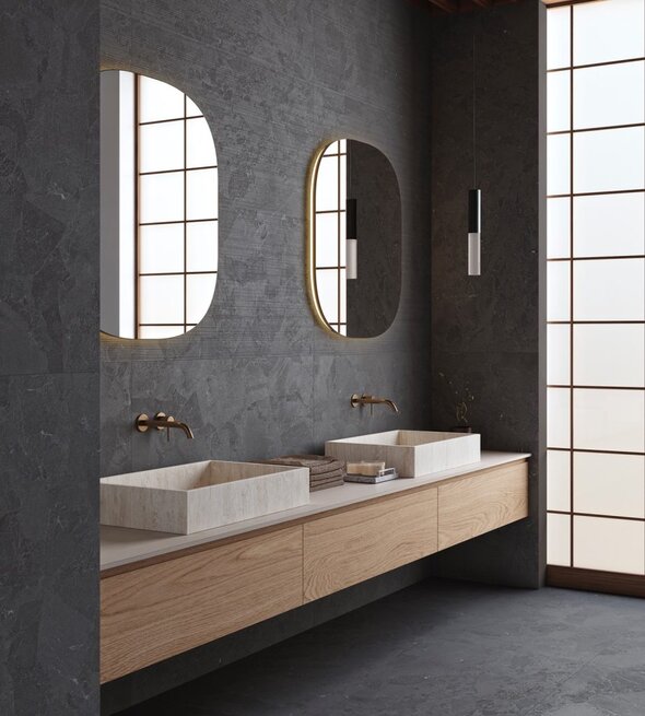 Obklad Deco Infinity Dark 32x62,5 cm