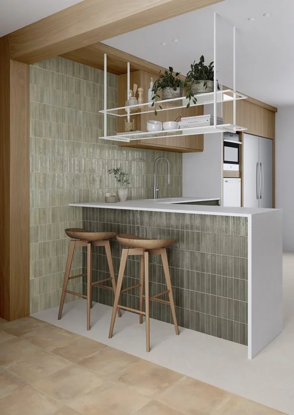 Obklad Deco Kirei Olive 32x62,5x0,9 cm
