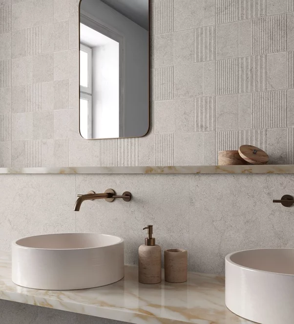 Obklad Deco Limestone Grey 32×62,5 cm