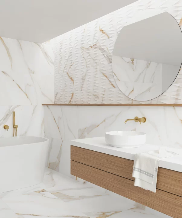 Obklad / Dlažba Deco Calacatta Gold 32×62,5 cm