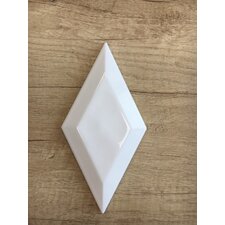 Obklad Rombo Biselado Blanco 10x20 cm