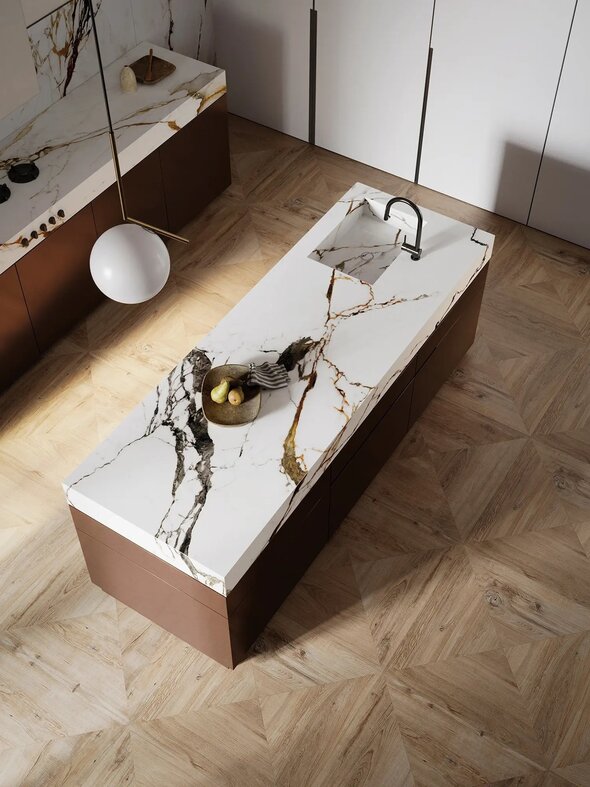 Paonazzo Biondo Polished 120×250×0,6 cm