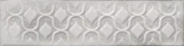 Relieve Drop White Brillo 7,5x30 cm