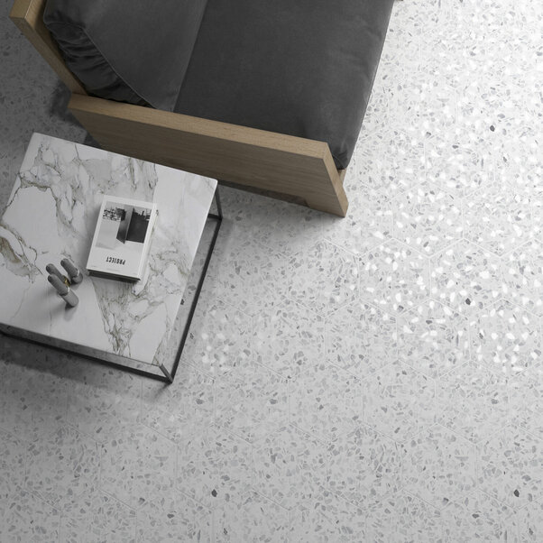 Riazza Hexagon Gray 23,2x26,7 cm