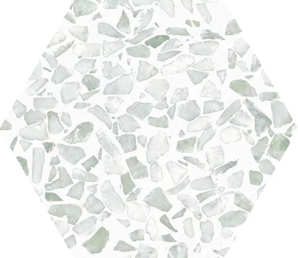 Riazza Hexagon Green 23,2x26,7 cm