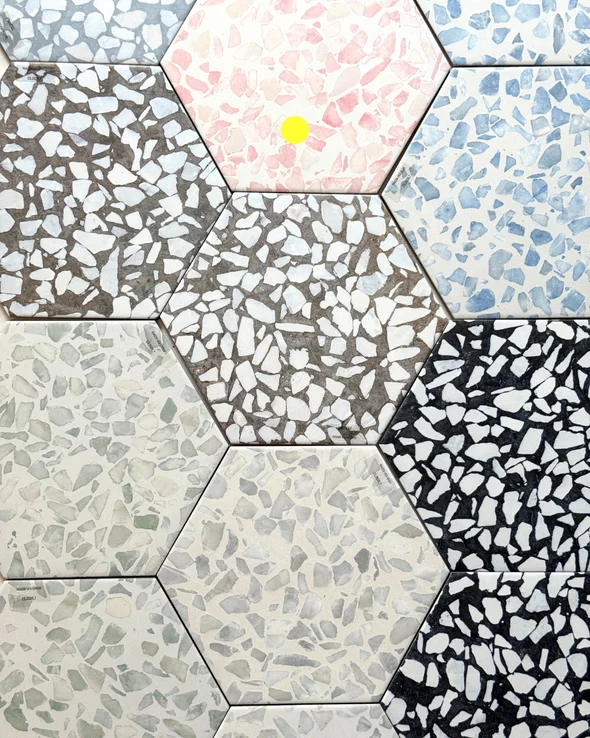 Riazza Hexagon Pink 23,2x26,7 cm