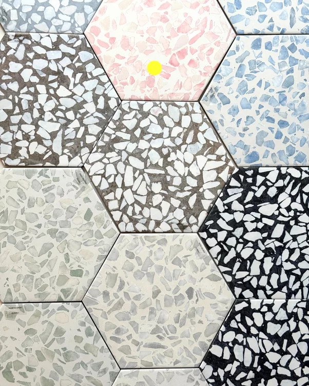 Riazza Hexagon Pink 23,2x26,7 cm