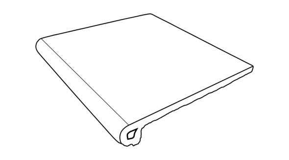 Schod Tatra Beige oblý protišmykový 33 cm