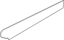 Schodová krytka Cronos Blanco oblá ľavá