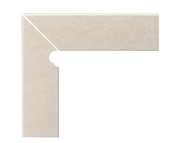 Schodová krytka Cronos Crema oblá ľavá