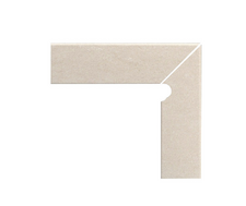 Schodová krytka Cronos Crema oblá pravá