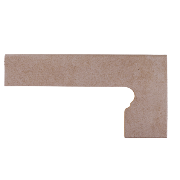 Schodový sokel Antic Ceniza oblý pravý