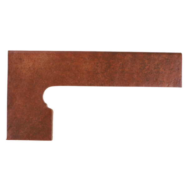 Schodový sokel Antic Cuero oblý ľavý