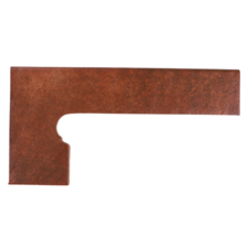 Schodový sokel Antic Cuero oblý ľavý