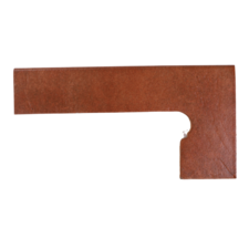 Schodový sokel Antic Cuero oblý pravý