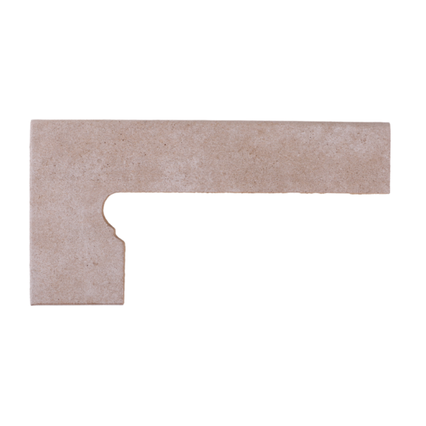 Schodový sokel Capri Beige oblý ľavý