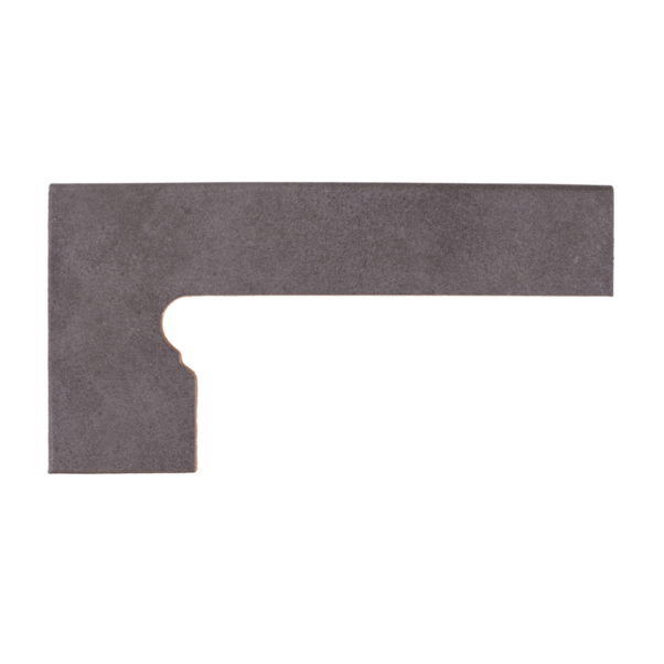 Schodový sokel Capri Carbón oblý ľavý