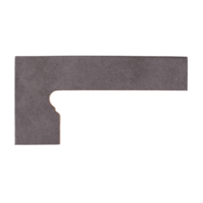 Schodový sokel Capri Carbón oblý ľavý