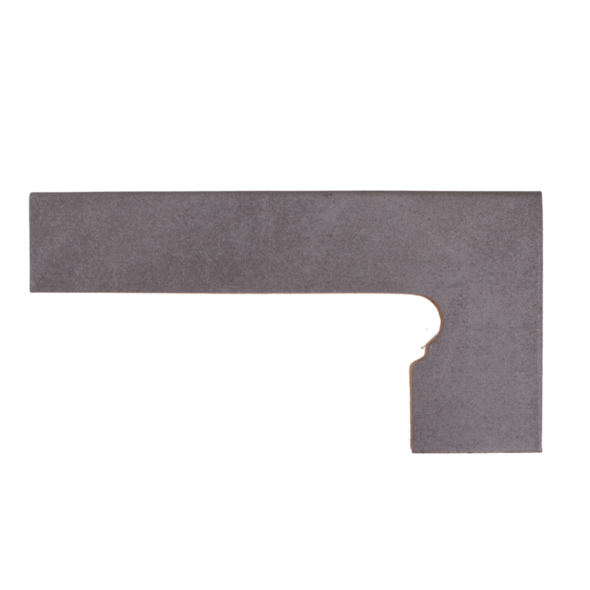 Schodový sokel Capri Carbón oblý pravý