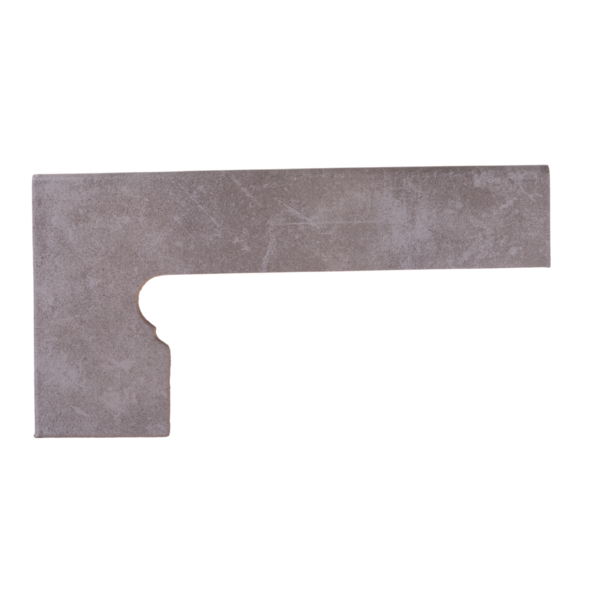 Schodový sokel Capri Gris oblý ľavý