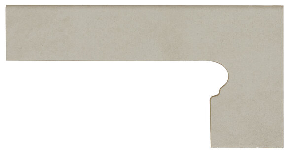 Schodový sokel Capri Hueso oblý pravý