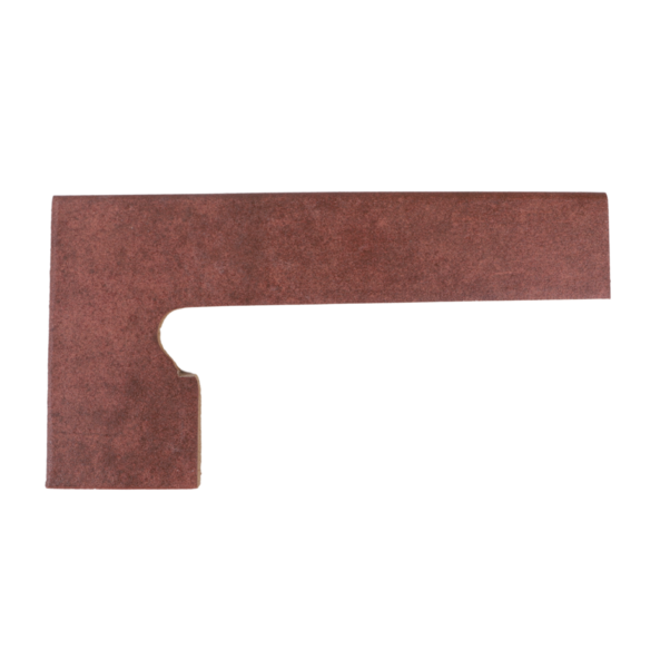 Schodový sokel Capri Rojo oblý ľavý