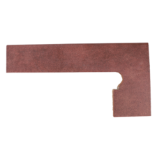 Schodový sokel Capri Rojo oblý pravý