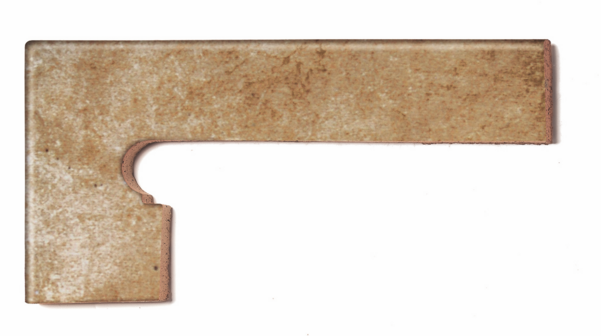 Schodový sokel Mytho Tierra oblý ľavý