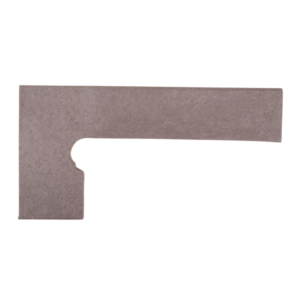 Schodový sokel Orión Gris oblý ľavý