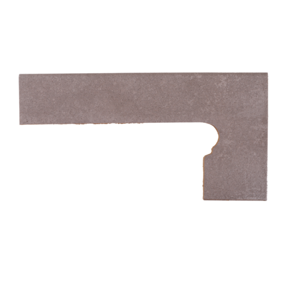 Schodový sokel Orión Gris oblý pravý