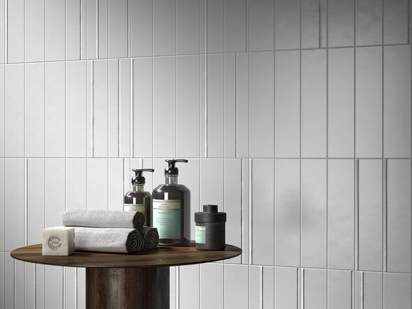 Spaced Infinite White Mate 7,5x30 cm